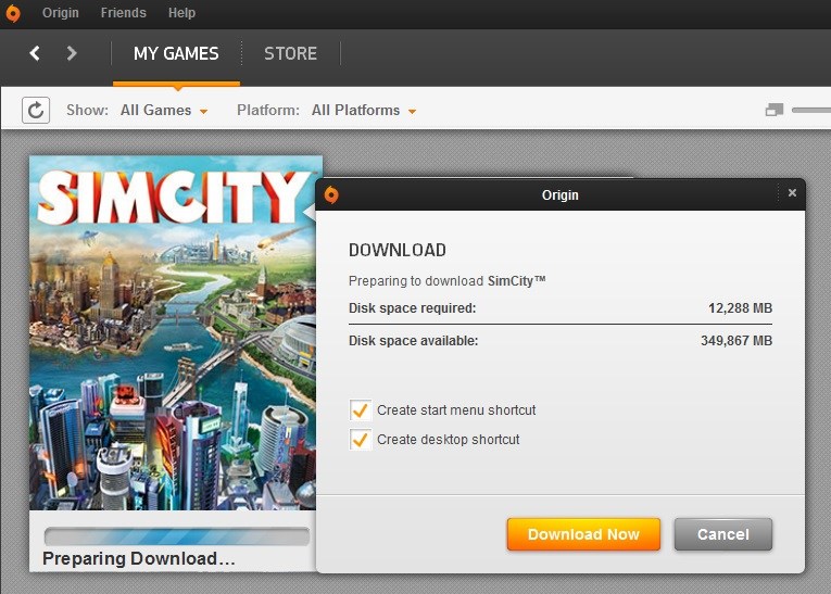 Product code for simcity